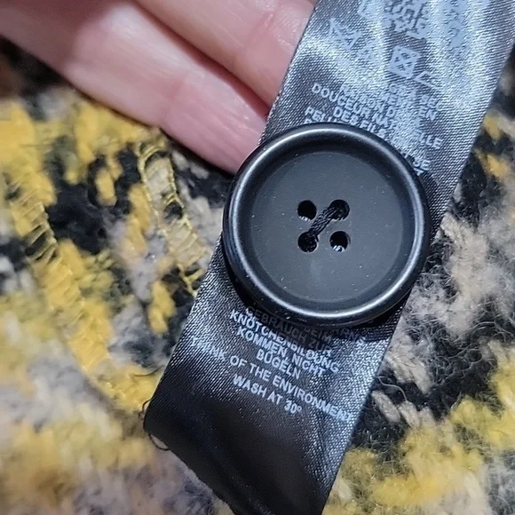 TOPSHOP Wool Blend Double Breasted Long Coat - Picture 16 of 16